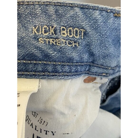 American Eagle Jeans Women's 8 Kick Boot Stretch Light Wash Jeans - Picture 7 of 8